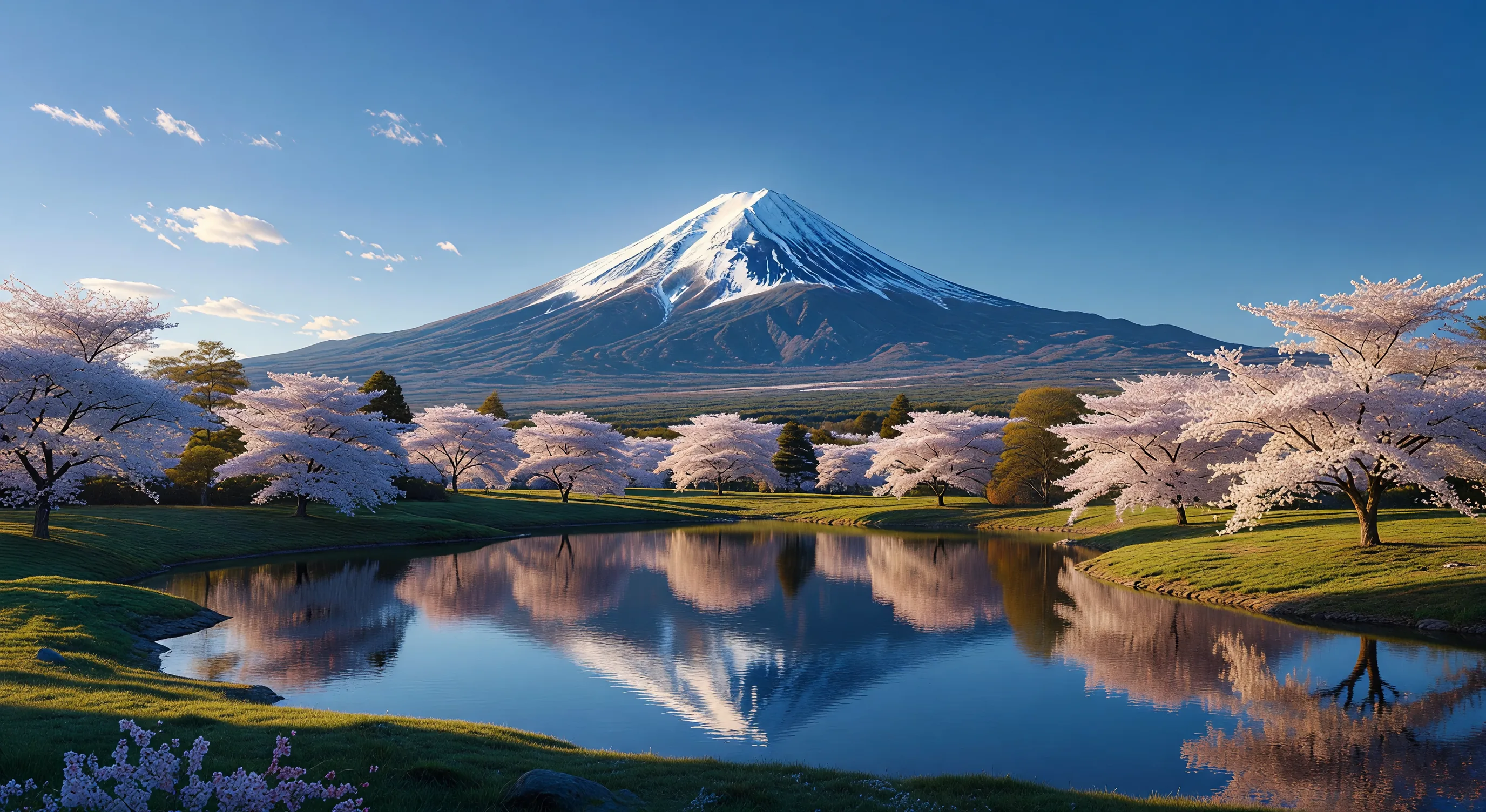 Mount Fuji with sakura