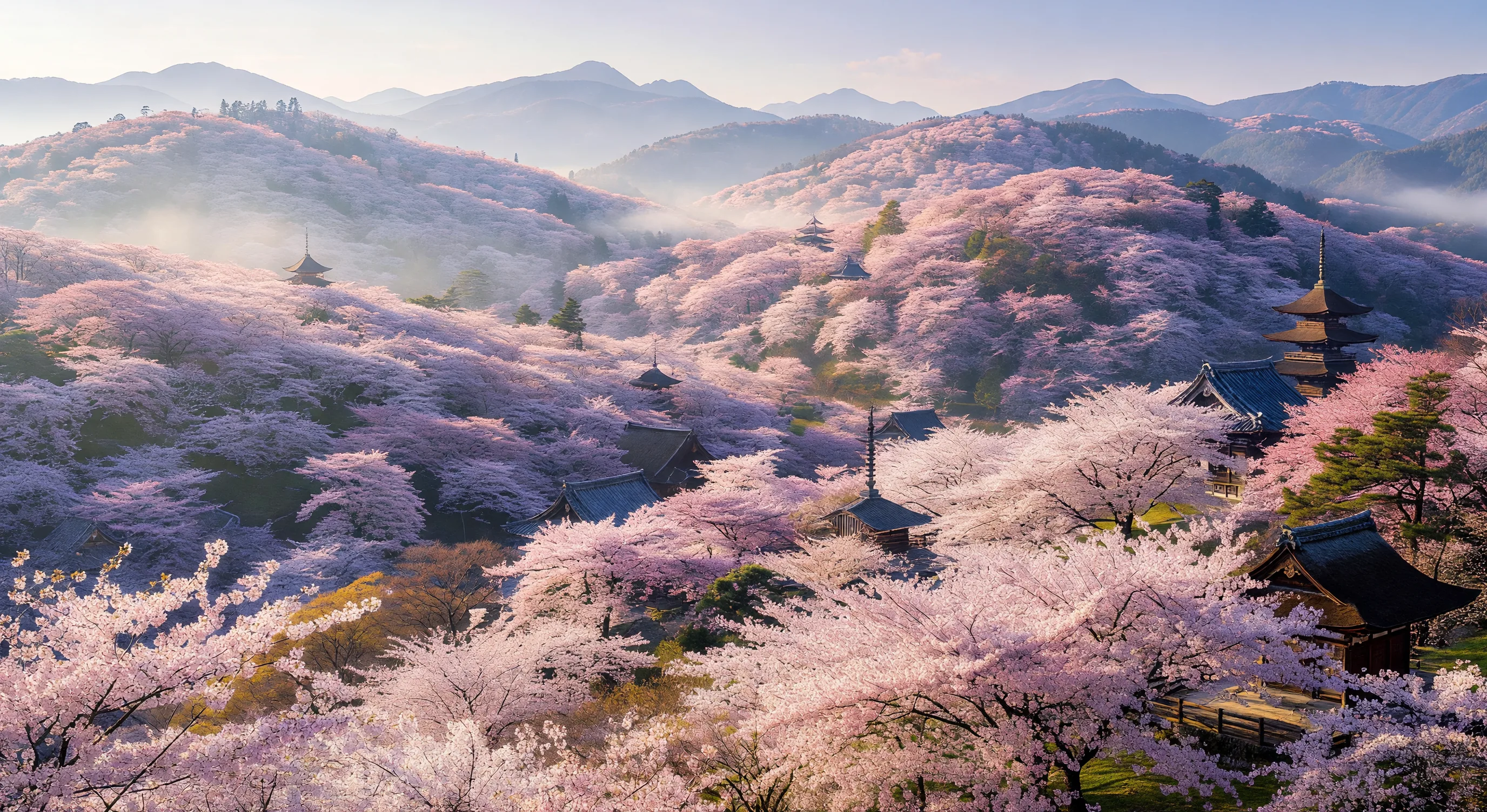 Yoshino mountains sakura